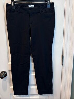 Old Navy Women’s Diva Black Ankle Pants Mid Rise Size 4 Business Casual
